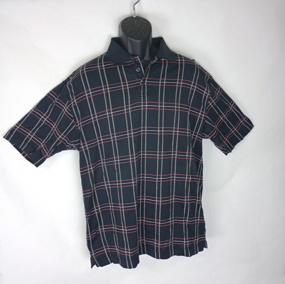 Men's Dockers Polo Shirt Size Medium Black